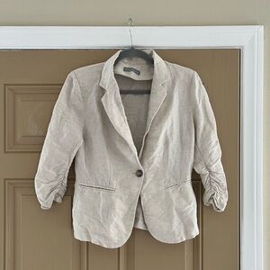 Olivia Moon linen blazer